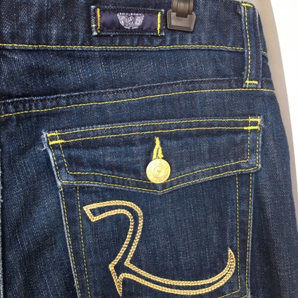 Rock and republic Kurt dark wash denim jeans euc